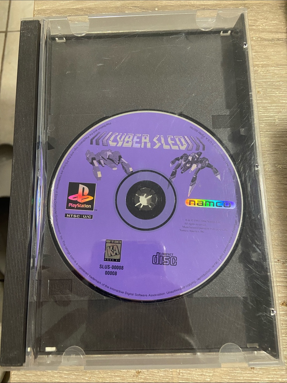 Cyber Sled (Sony PlayStation 1 PS1, 1996) Long Case *No Manual*